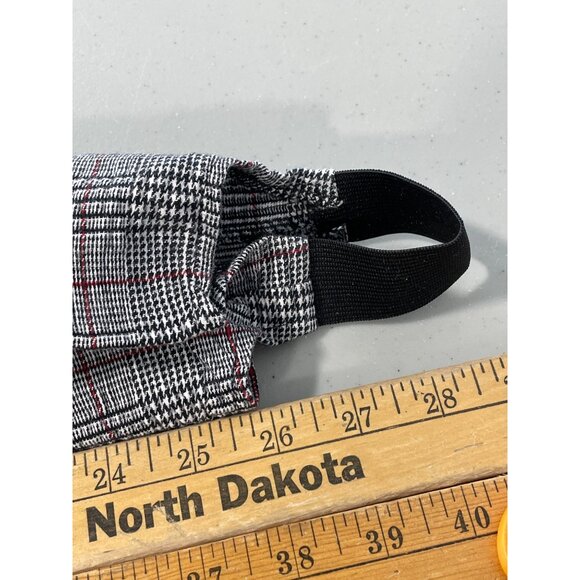 Vintage Kyoto Kasuals Stirrup Pants Size 9 Gray Black Red Checked Preppy Career - Picture 3 of 7